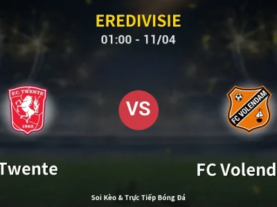 🔴 Trực Tiếp: Twente 2-0 FC Volendam – Link Xem Eredivisie (Full HD)