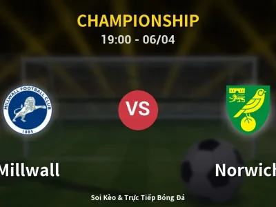 Soi Kèo Millwall vs Norwich – 19:00 06/04 | Nhận Định, Dự Đoán Tỷ Số