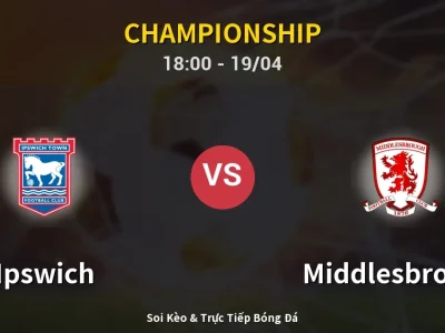 Kết Quả: Ipswich 2-2 Middlesbrough – Highlight & Bàn Thắng | Championship