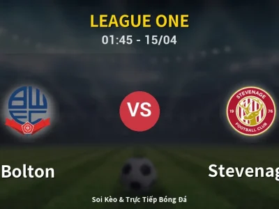 Kết Quả: Bolton 5-1 Stevenage – Highlight & Bàn Thắng | League One