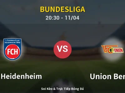 Soi Kèo 1. FC Heidenheim vs Union Berlin – 20:30 11/04 | Nhận Định, Dự Đoán Tỷ Số