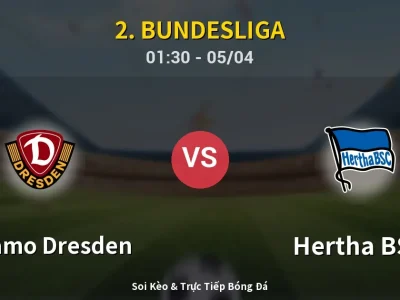 Kết Quả: Dynamo Dresden 0-1 Hertha BSC – Highlight & Bàn Thắng | 2. Bundesliga