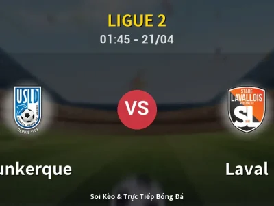 🔴 Trực Tiếp: Dunkerque 0-1 Laval – Link Xem Ligue 2 (Full HD)