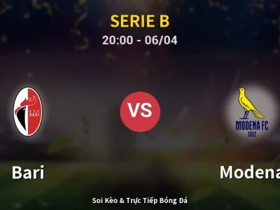 Soi Kèo Bari vs Modena – 20:00 06/04 | Nhận Định, Dự Đoán Tỷ Số