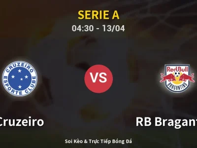 Kết Quả: Cruzeiro 2-1 RB Bragantino – Highlight & Bàn Thắng | Serie A
