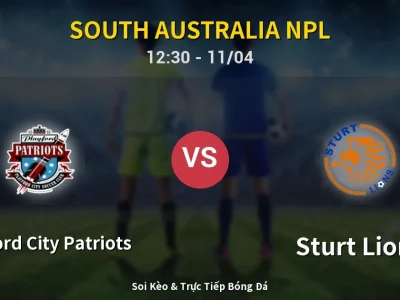 Soi Kèo Playford City Patriots vs Sturt Lions – 12:30 11/04 | Nhận Định, Dự Đoán Tỷ Số
