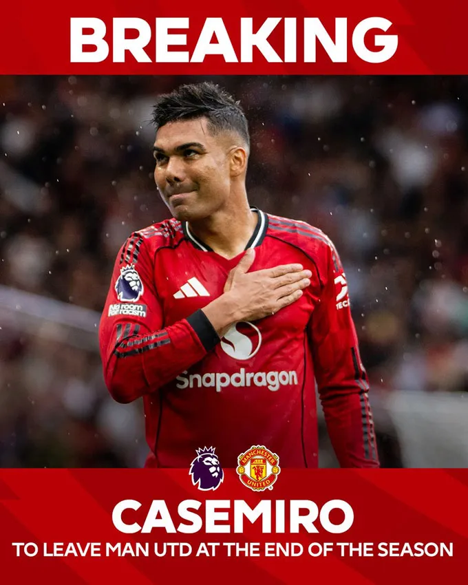 Việc Casemiro ra đi sẽ giúp MU giải phóng quỹ lương để đáp ứng yêu cầu của Bruno Fernandes