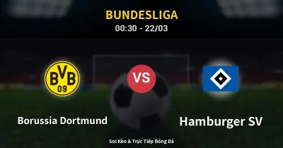 Borussia Dortmund vs Hamburger SV 22/03