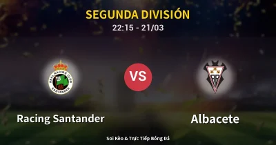 Racing Santander vs Albacete 21/03