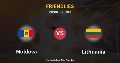 Moldova vs Lithuania 26/03