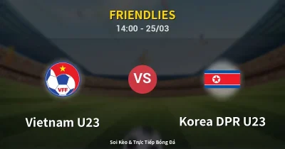 Vietnam U23 vs Korea DPR U23 25/03