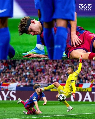 Cú đánh đầu đẫm máu của Fermin Lopez: Khoảnh khắc kinh hoàng định đoạt số phận Barca ở Metropolitano 1