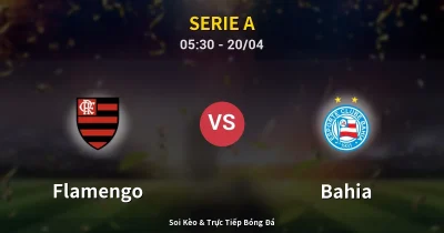 Flamengo vs Bahia 20/04