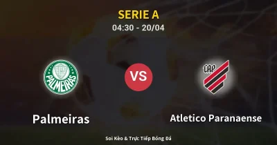 Palmeiras vs Atletico Paranaense 20/04